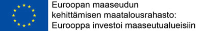 EU lippu ja lause: Euroopan maaseudun kehittämisen maatalousrahasto, Eurooppa investoi maaseutualueisiin.